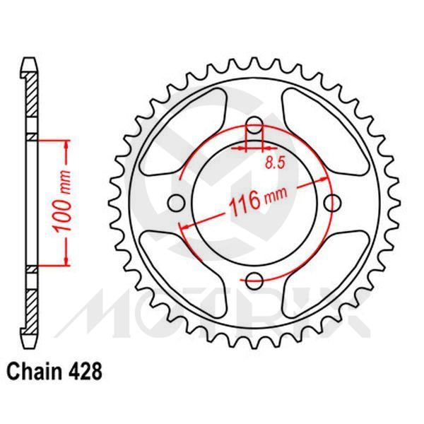 Rear sprocket JTR462