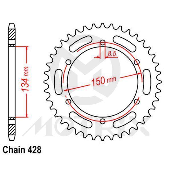 Rear sprocket JTR463