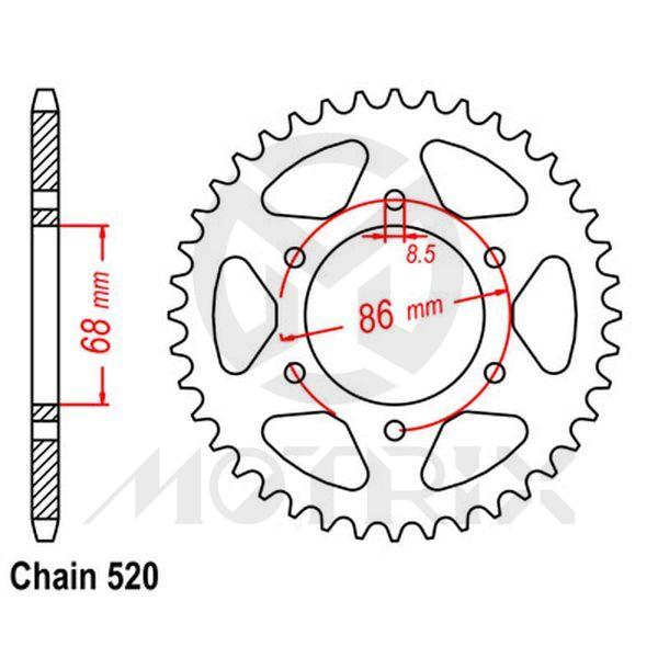 Rear sprocket JTR473