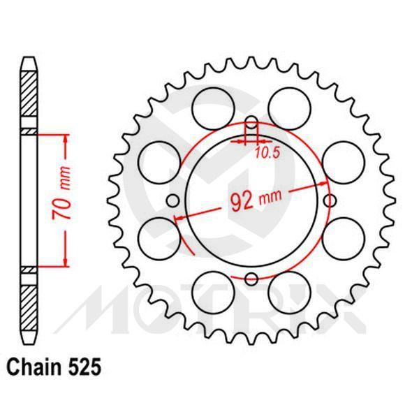 Rear sprocket JTR474