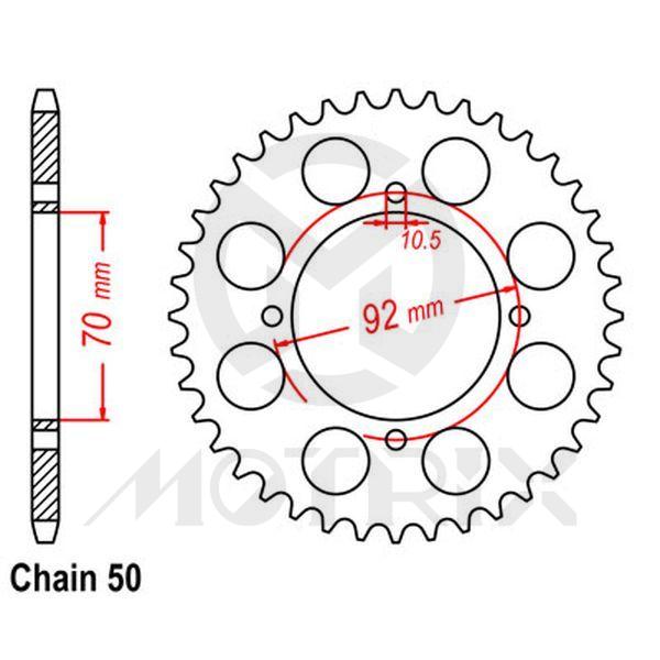 Rear sprocket JTR476