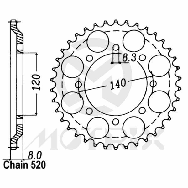 Rear sprocket JTR477