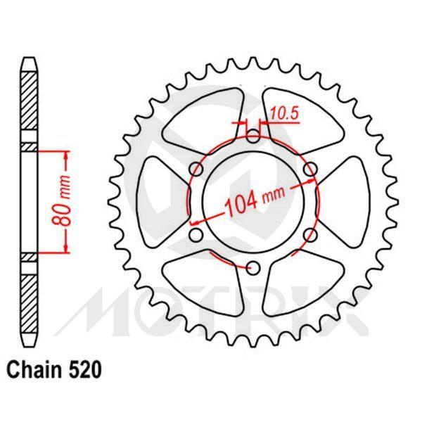 Rear sprocket JTR478