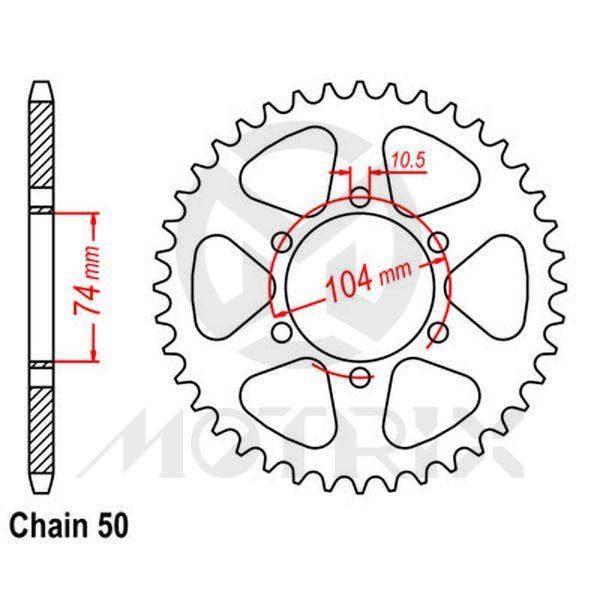 Rear sprocket JTR481