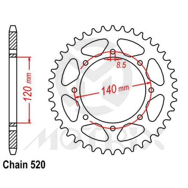Rear sprocket JTR487