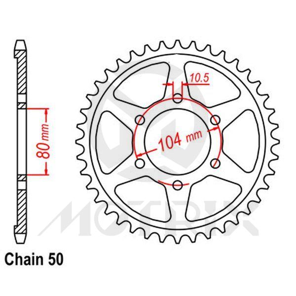 Rear sprocket JTR488