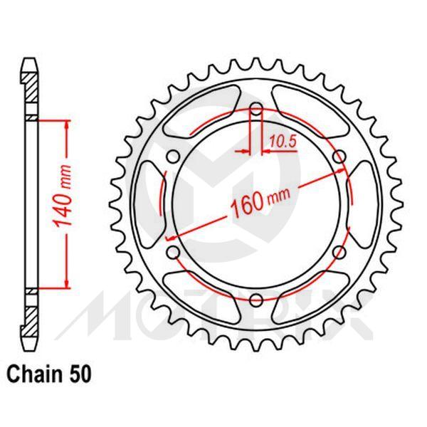 Rear sprocket JTR502