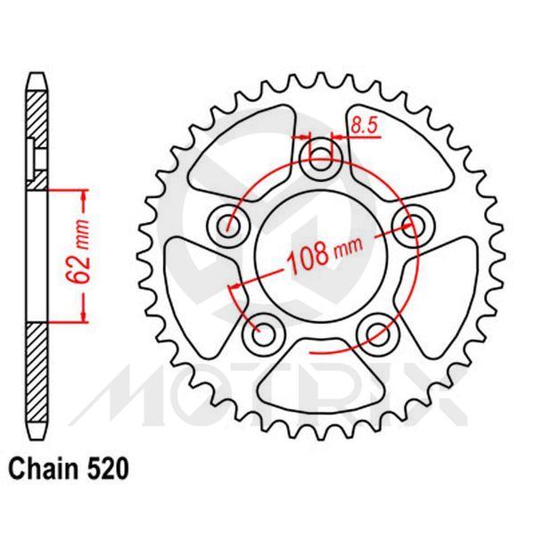 Rear sprocket JTR701