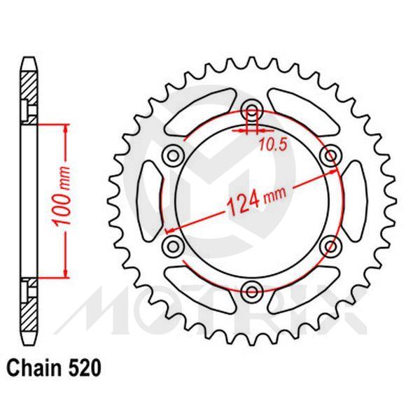 Rear sprocket JTR735