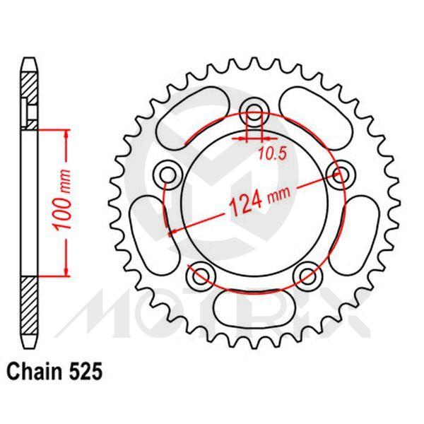 Rear sprocket JTR744