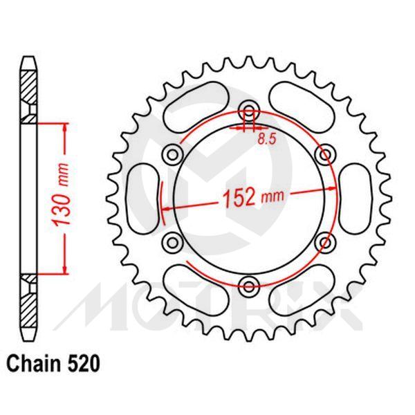 Rear sprocket JTR8