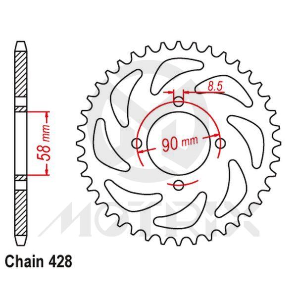 Rear sprocket JTR803