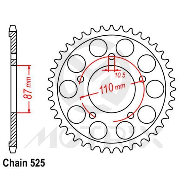 Rear sprocket JTR807
