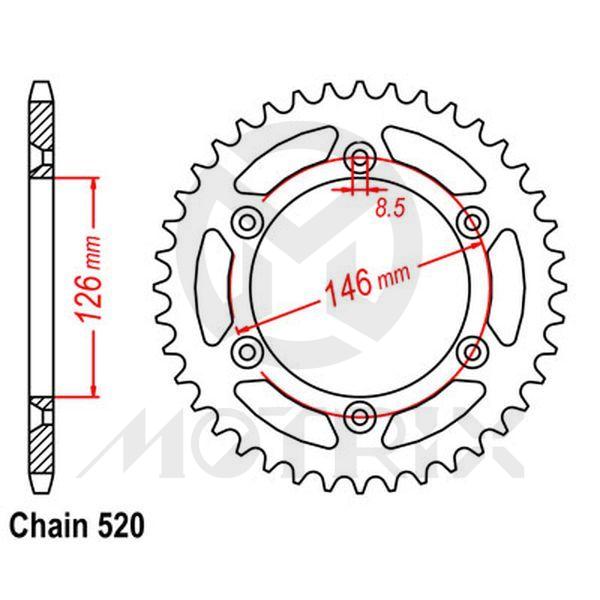 Rear sprocket JTR808