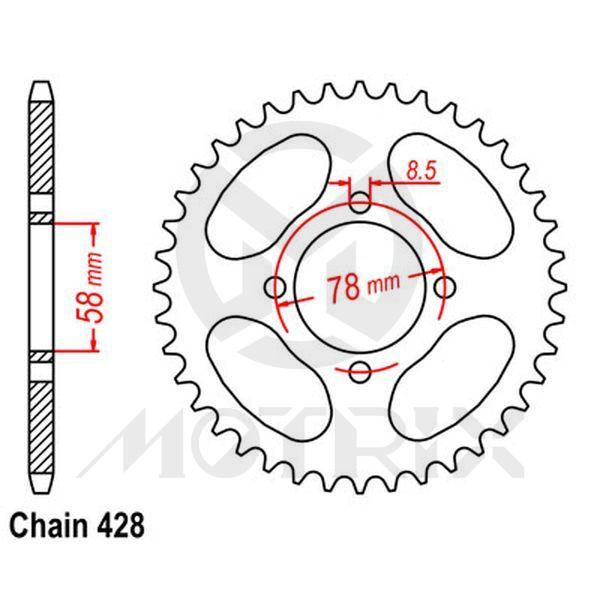 Rear sprocket JTR810