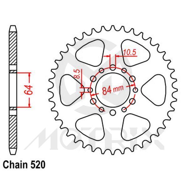 Rear sprocket JTR811