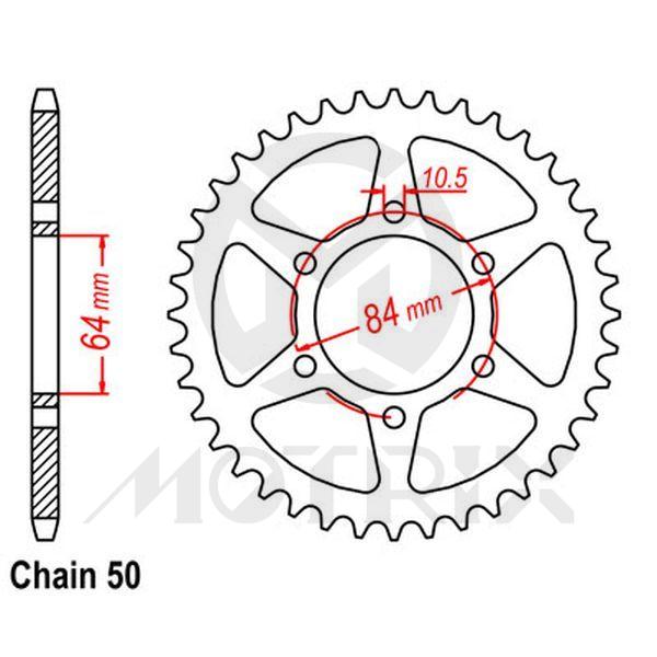 Rear sprocket JTR814