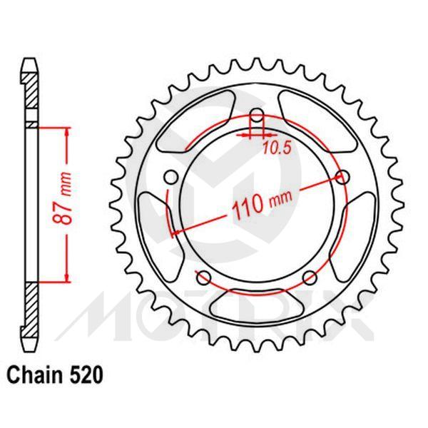 Rear sprocket JTR822