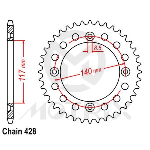 Rear sprocket JTR831