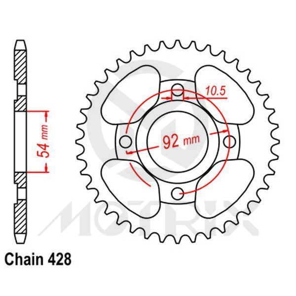 Rear sprocket JTR835