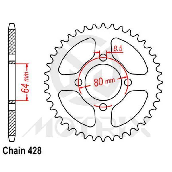 Rear sprocket JTR838