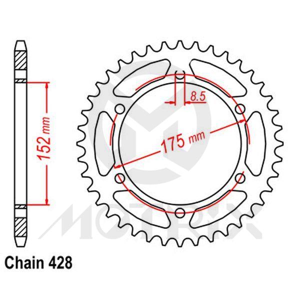 Rear sprocket JTR839