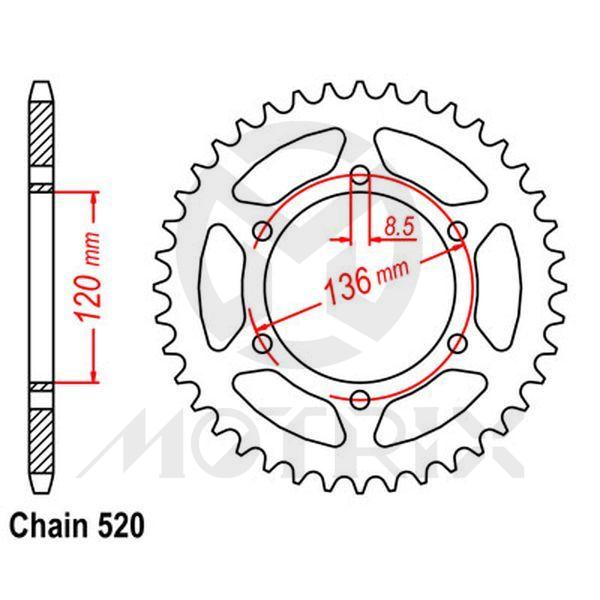 Rear sprocket JTR846