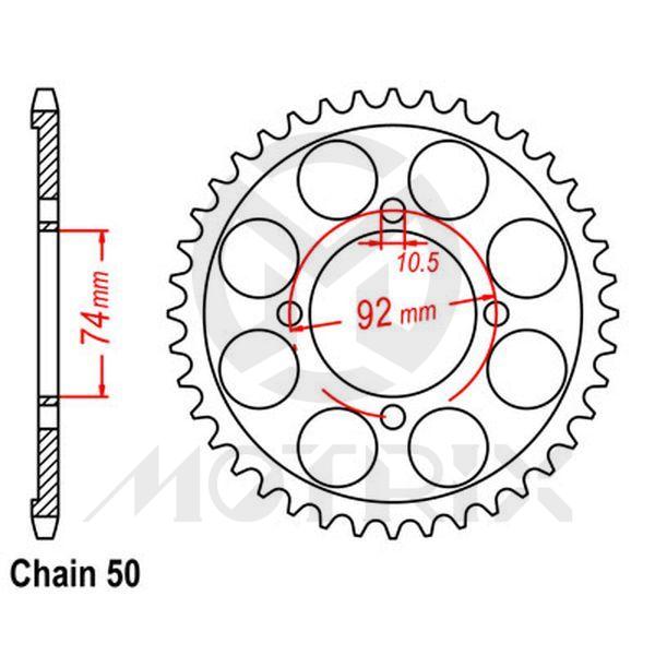 Rear sprocket JTR848