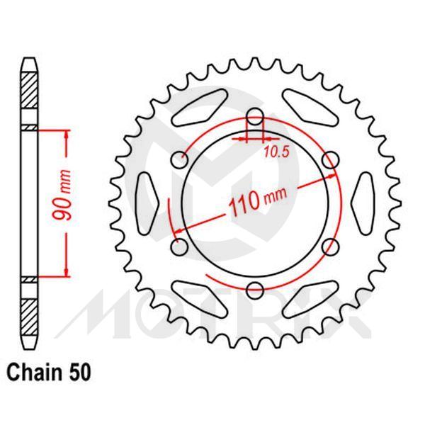 Rear sprocket JTR850