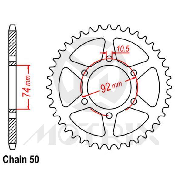 Rear sprocket JTR856
