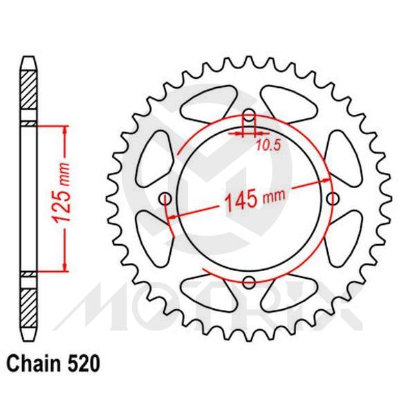 Rear sprocket JTR857