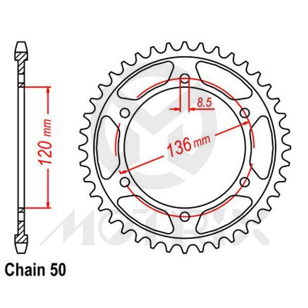 Rear sprocket JTR862