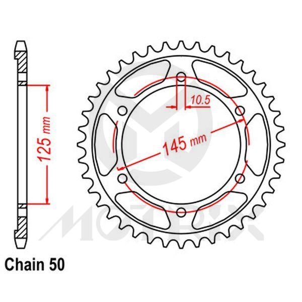 Rear sprocket JTR865