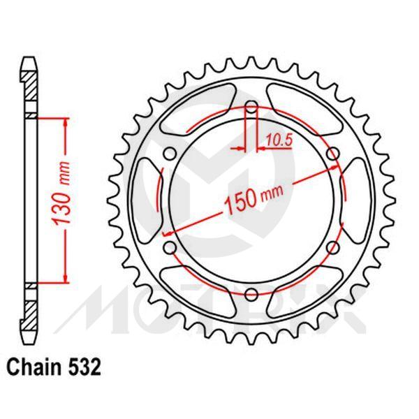 Rear sprocket JTR866