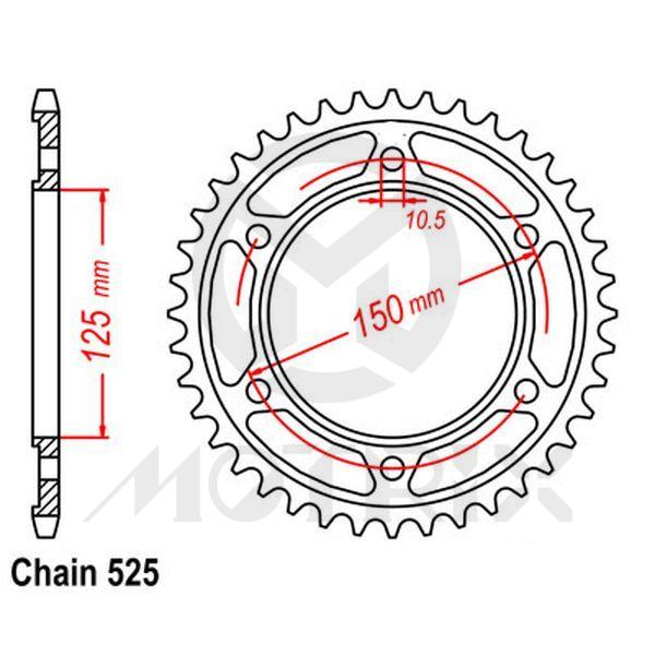 Rear sprocket JTR899
