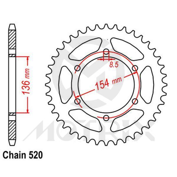 Rear sprocket JTR9
