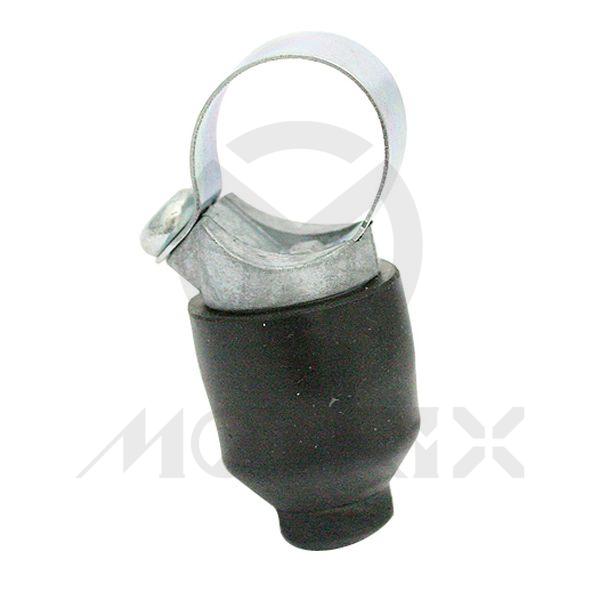 Magura type ON/OFF switch. Fits any 7/8'' handlebar. Rubber waterproof cover. Can be used as a horn/starter button.