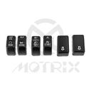 Switch Cap Kit. Fits 14-later XL, 12-17 Dyna (except 16-17 FXDLS) and 11-15 Softail models.