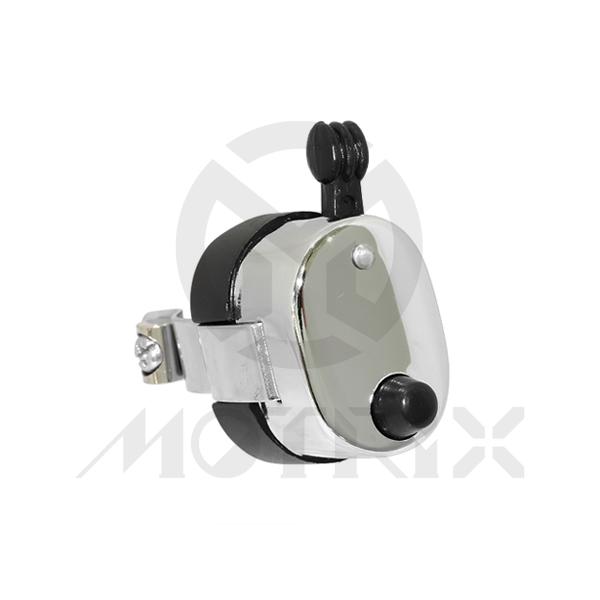 2 position switch. ON/OFF toggle with HORN/ KILL button. Chrome plated housing. Fits 7/8'' handlebars