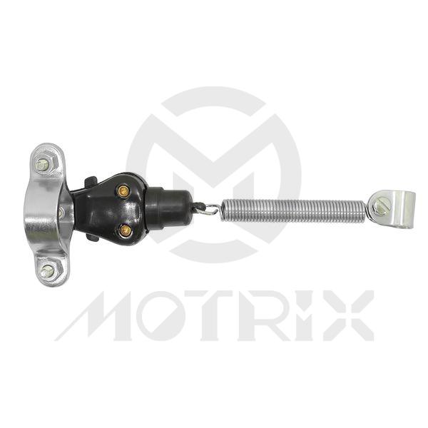 Universal stop light switch, frame attaching clamp and actuating spring included, pull-on 5-1/2, rubber insulated For weather protection