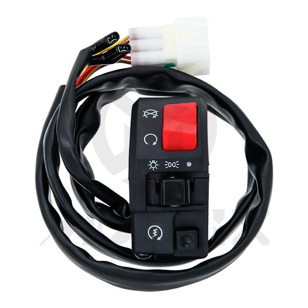 Universal electric start, headlight on/off, flameout switch 7/8'' (right side)