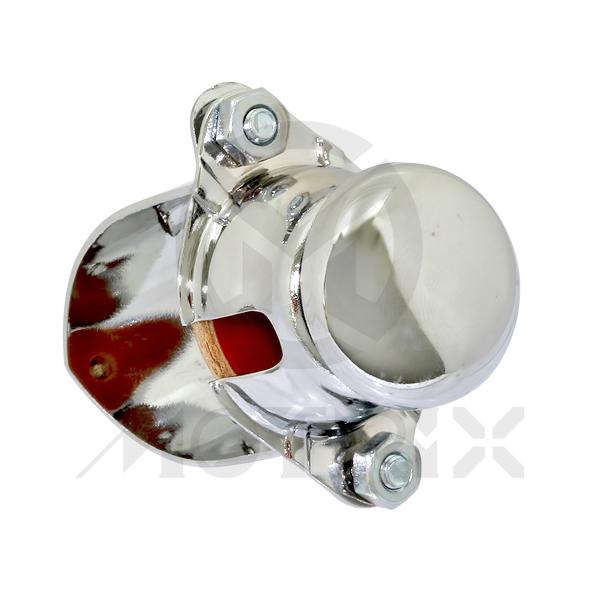 Chrome horn/kill switch for 7/8'' handlebar. Replica of LUCAS # 76210. Suitable to TRIUMPH TWINS and BIG AMERICAN V-TWINS