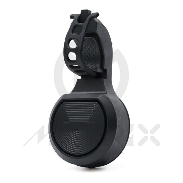 Bicycle horn. Size: 4.33mmX2.21mmX8.67mm. ABS+PC. Weight: 60g