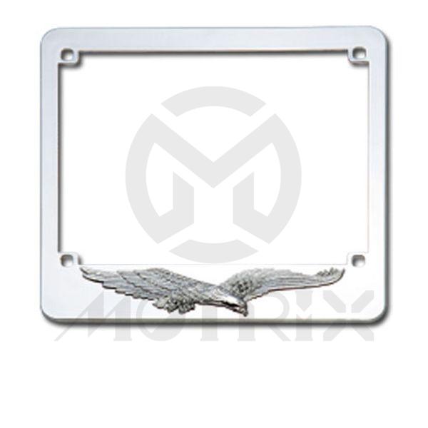 Alloy licence frame eagle, size: 18.4x17cm european size