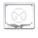 Alloy licence frame eagle, size: 18.4x17cm european size