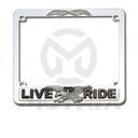 Alloy licence frame eagle live to ride, size: 18.4x7cm European size