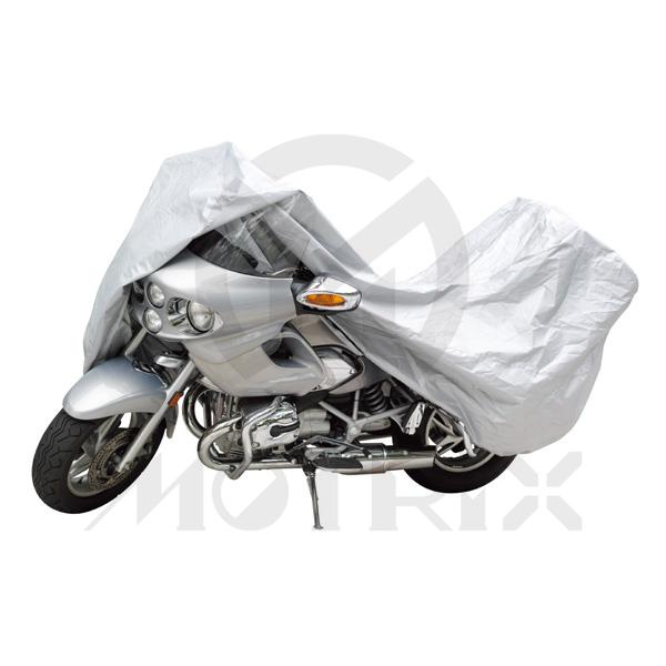 Universal motorcycle rain cover, color: silver