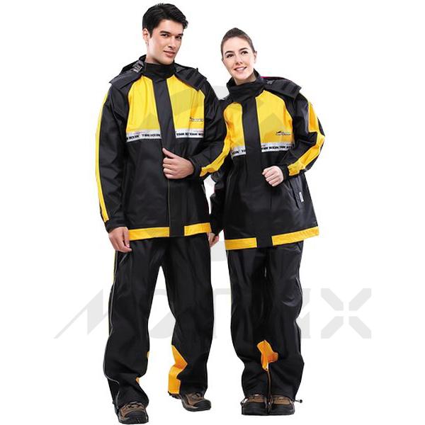 Rain suit, color: yellow/black material: 100% nylon/PU (t-core wf) MOQ: 50SUITS