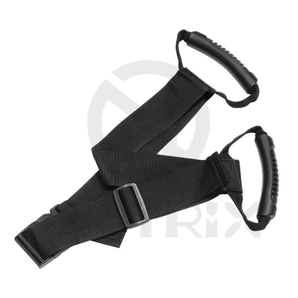 Love handles pillion straps, black