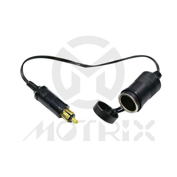 Male din plug and power socket cable length 25cm with covering